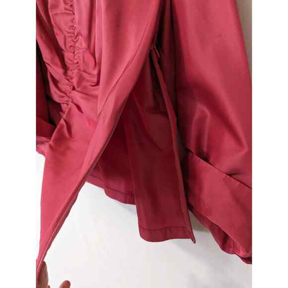 Talbots Pure 100% Silk Pink Ruched Gathered Front Blouse Womens Size 20W Career - Picture 5 of 12